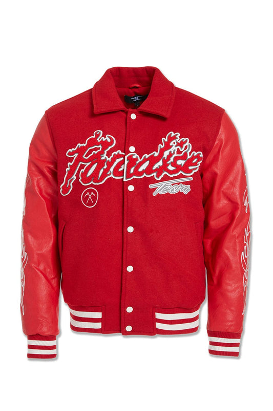 Kids Varsity Paradise Coat Red