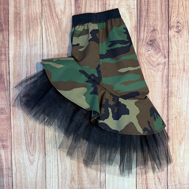 Camo Tulle Skirt
