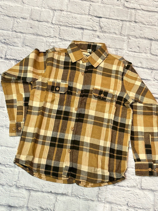 Plaid LSV Shirt - Khaki